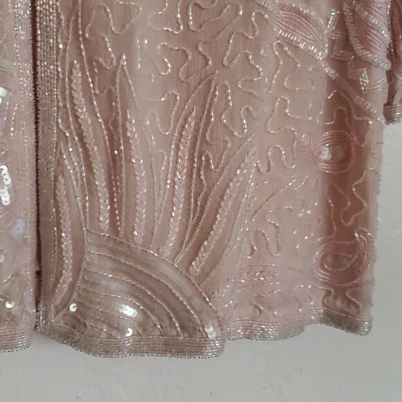 Judith Ann Plus Beaded 100% Silk Jacket Size 1X or 16-19 - Picture 3 of 16